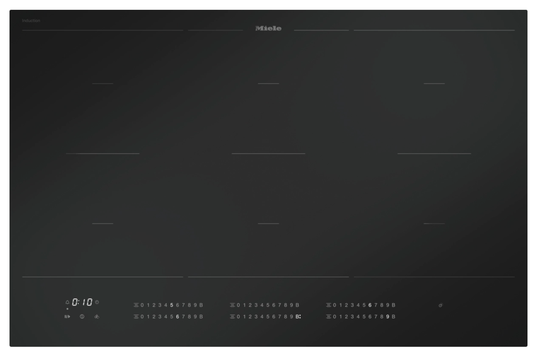 MIELE KM7576FL125GALAEDMATBL inductiekookplaat - 80cm