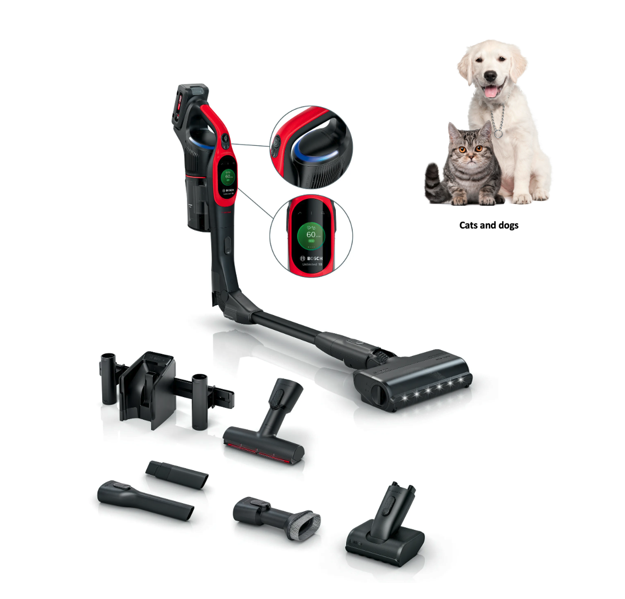 BOSCH BCS1041PET Unlimited 10 steelstofzuiger