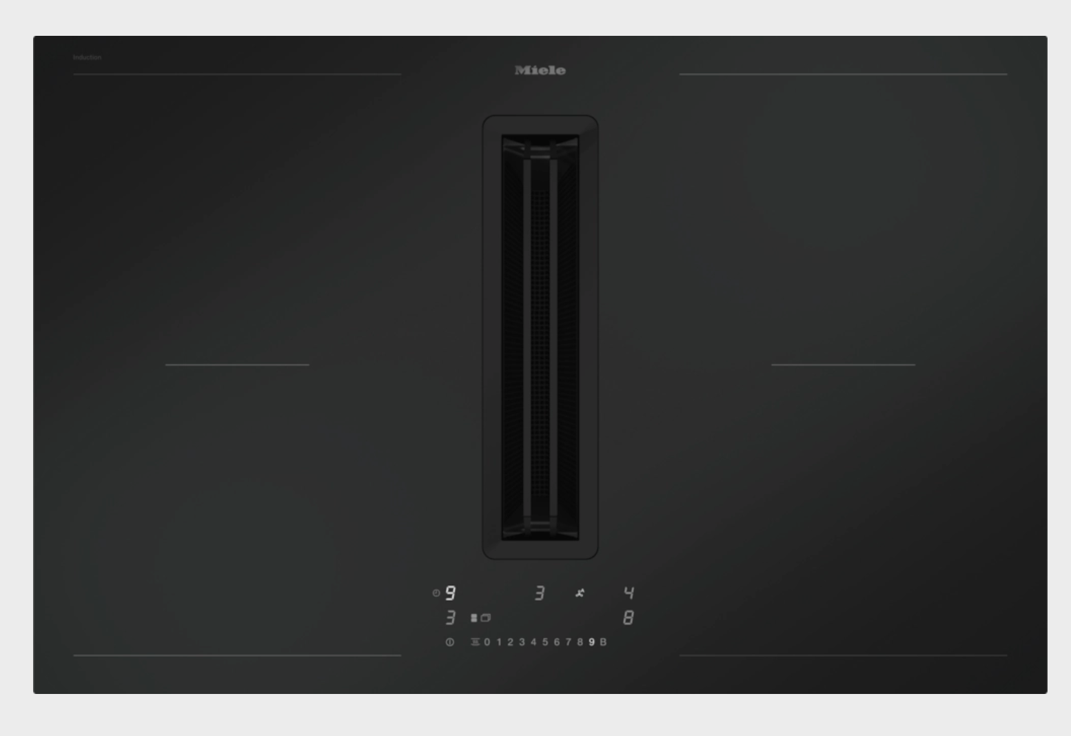 MIELE KMDA7876FLMATTFINISHMASW kookplaat met afzuiging - 80cm