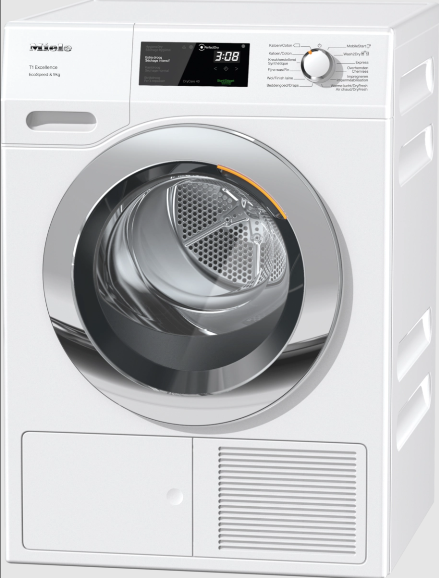 MIELE TEH795WP CHROME EDITION droogkast - warmtepomp