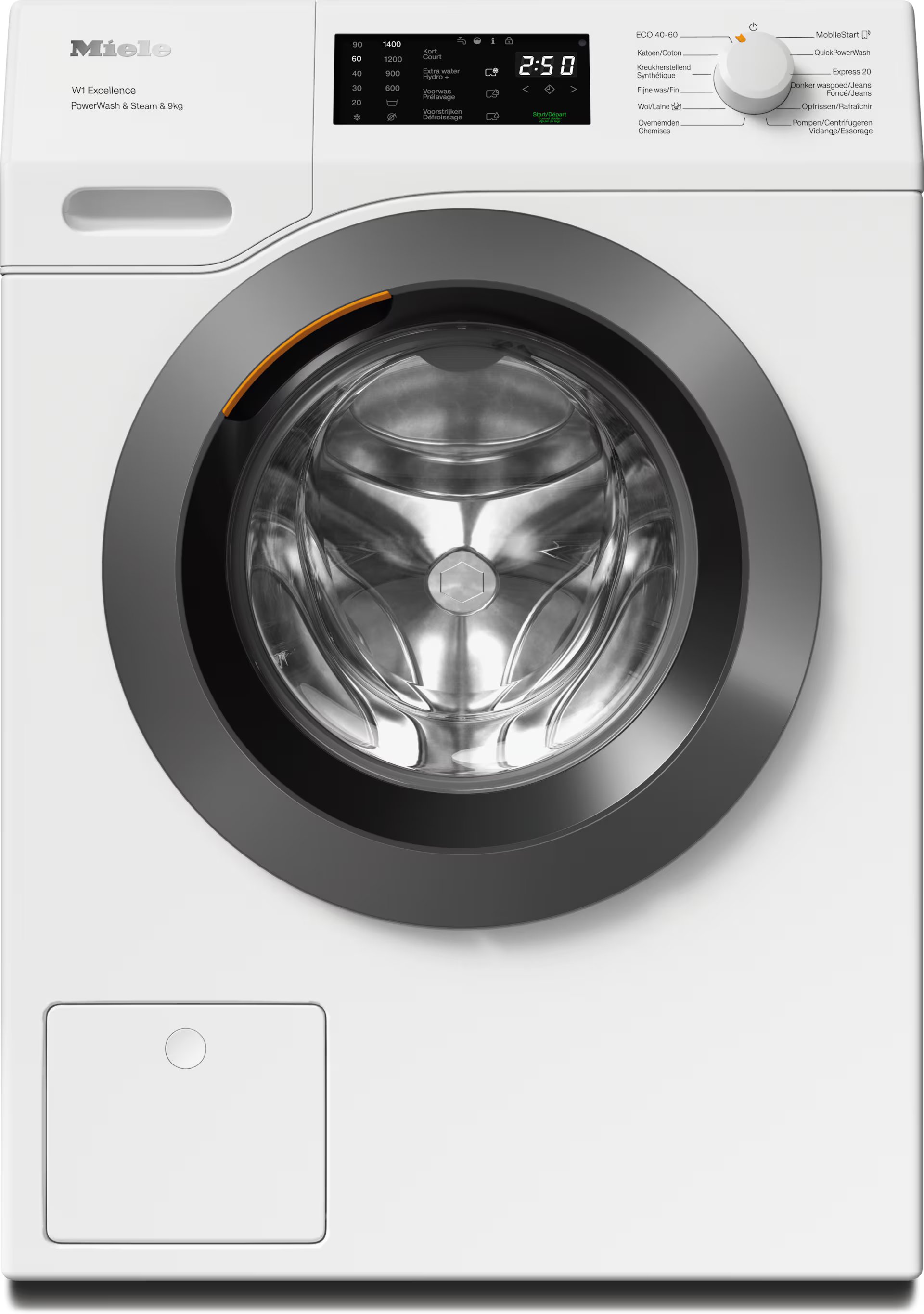 MIELE WED395WPS CHROME EDITION wasmachine