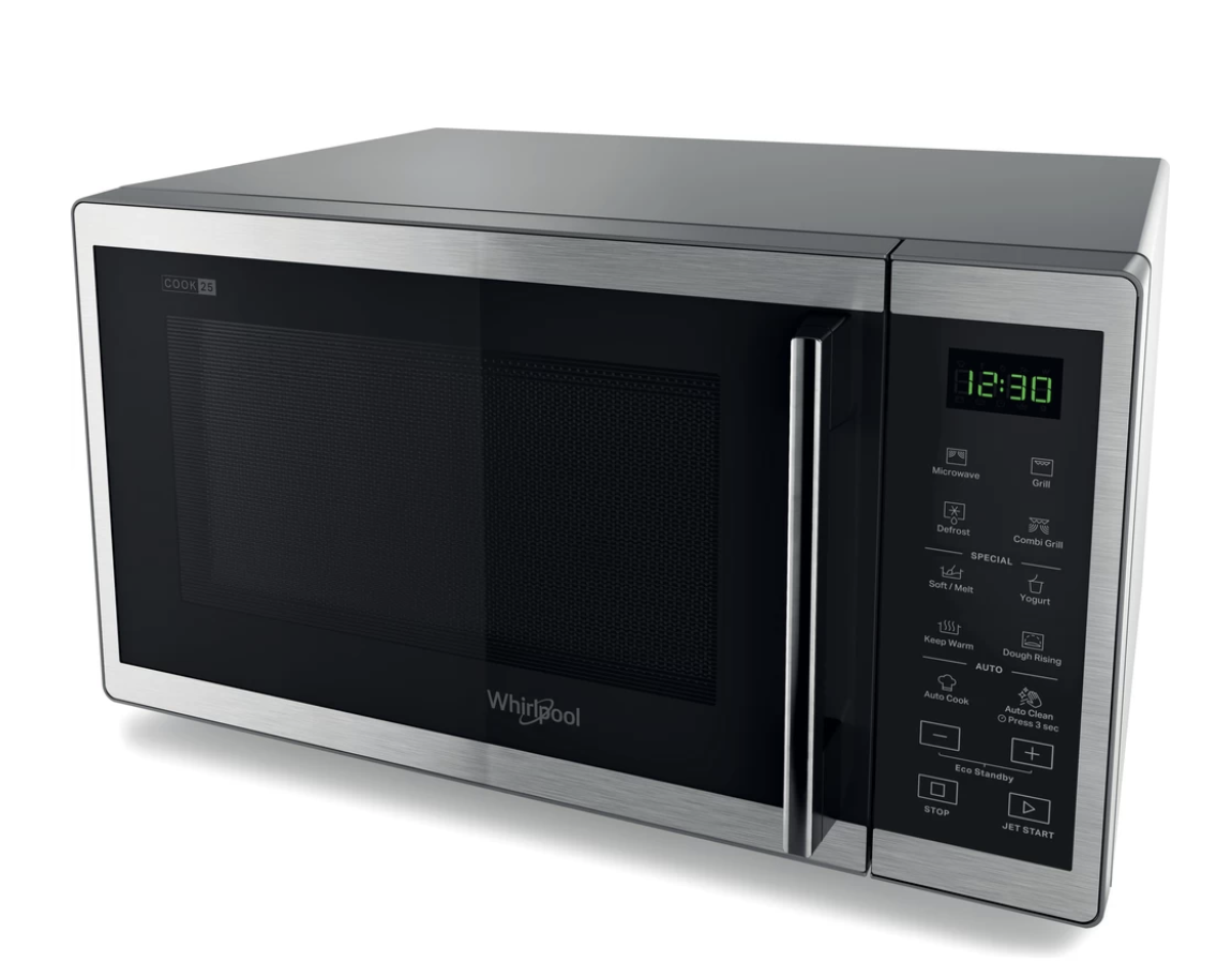 WHIRLPOOL WHMWP253SX vrijstaande microgolfoven met grill - 28cm