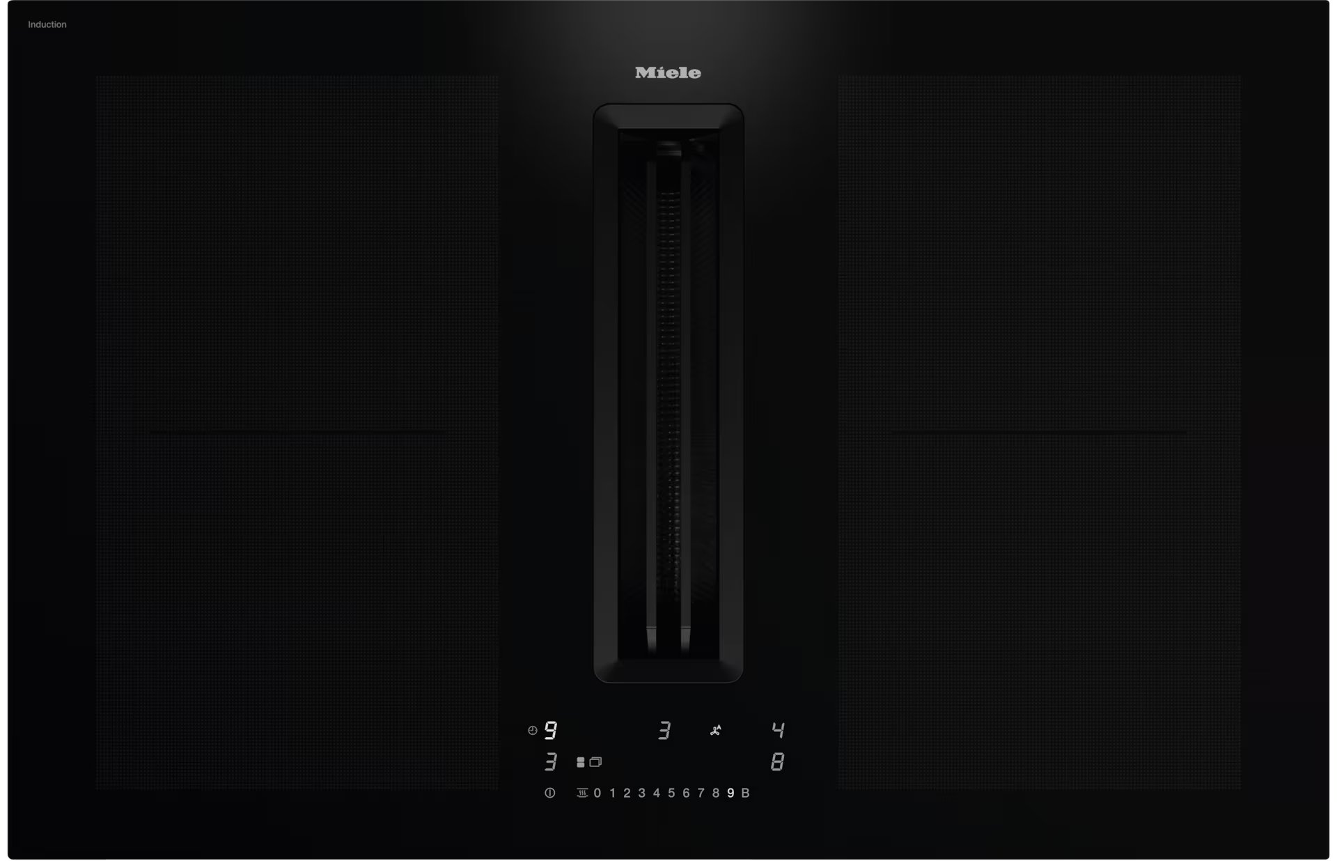 MIELE KMDA7676-1FLBLACKPERFECTIONBLACK kookplaat met afzuiging - 80cm